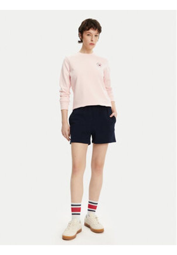 TOMMY HILFIGER - Tommy Hilfiger Szorty sportowe UW0UW05800 Granatowy Regular Fit. Kolor: niebieski. Materiał: bawełna