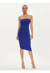 NORMA KAMALI Sukienka koktajlowa KK1243PLB32805 Niebieski Slim Fit. Kolor: niebieski. Materiał: syntetyk. Styl: wizytowy #1