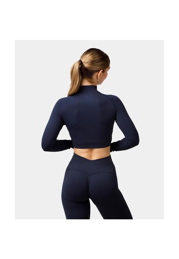 Longsleeve rozpinany Carpatree Elite granatowy. Kolor: niebieski. Materiał: skóra, materiał, elastan. Długość rękawa: długi rękaw. Sport: fitness