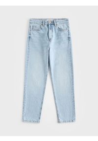 Reserved - Jeansy mom fit - niebieski. Kolor: niebieski