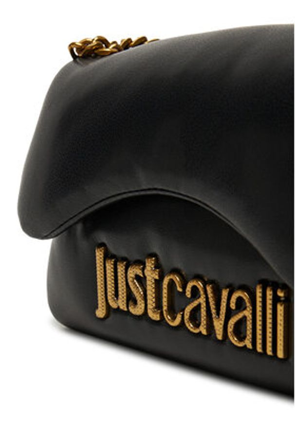 Just Cavalli Torebka 79RA4BD2 ZS748 Czarny. Kolor: czarny. Materiał: skórzane