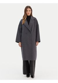ViCOLO Płaszcz wełniany TF0003 Szary Regular Fit. Kolor: szary. Materiał: syntetyk #1