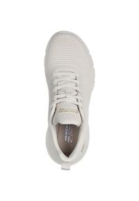 skechers - Buty Skechers Bobs B Flex Hi - Fly, Kobiety. Kolor: biały. Materiał: guma, tkanina