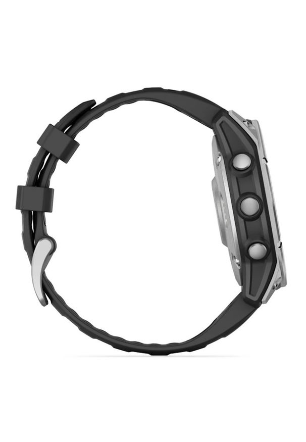GARMIN - Garmin Fenix E 47mm Srebrny. Kolor: srebrny. Materiał: włókno. Styl: sportowy, militarny