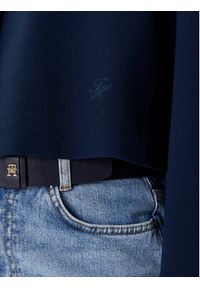 TOMMY HILFIGER - Tommy Hilfiger Marynarka WW0WW46519 Granatowy Relaxed Fit. Kolor: niebieski. Materiał: wiskoza