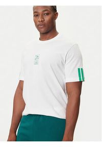 Adidas - adidas T-Shirt Stadium Ticket JM6473 Biały Loose Fit. Kolor: biały. Materiał: bawełna #4