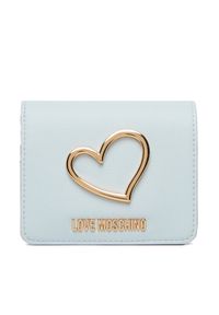Love Moschino - LOVE MOSCHINO Portfel JC5506PP1OLQ0701 Błękitny. Kolor: niebieski. Materiał: skóra #1