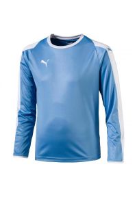 Koszulka dziecięca z długim rękawem Puma Liga. Kolor: wielokolorowy, niebieski, biały. Długość rękawa: długi rękaw. Długość: długie. Sport: piłka nożna, fitness #1