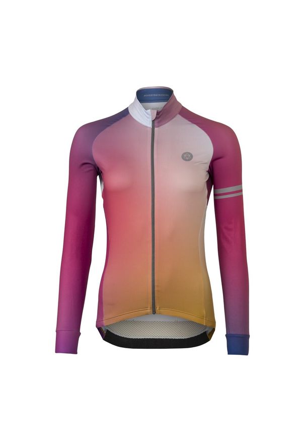 AGU - Gradient Jersey LS Performance Women. Kolor: wielokolorowy. Materiał: jersey. Wzór: gradientowy