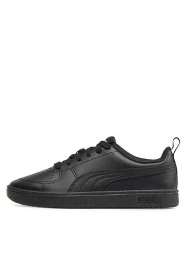Puma Sneakersy Rickie Jr 384311 02 Czarny. Kolor: czarny. Materiał: skóra