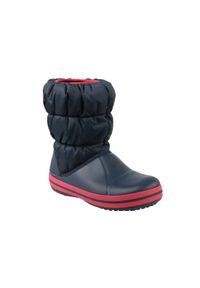 Crocs Winter Puff Boot Kids 14613-485. Kolor: niebieski. Materiał: syntetyk. Szerokość cholewki: normalna. Sezon: zima