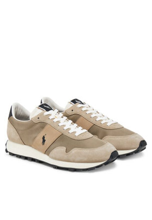 Polo Ralph Lauren Sneakersy PRL Trail 125 809960987003 Brązowy. Kolor: brązowy. Materiał: zamsz, skóra