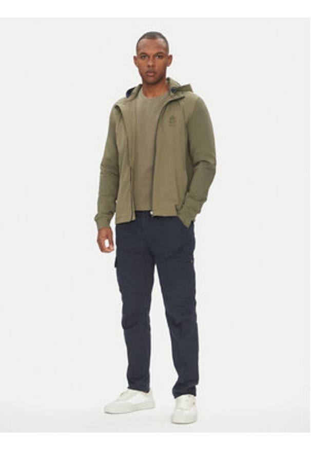 Aeronautica Militare Kurtka softshell 251AF499F559 Khaki Regular Fit. Kolor: brązowy. Materiał: syntetyk