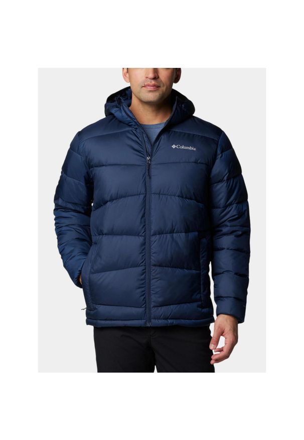 columbia - Płaszcz Zimowy Męski Columbia FIVemile Butte II. Kolor: niebieski. Sezon: zima. Sport: turystyka piesza