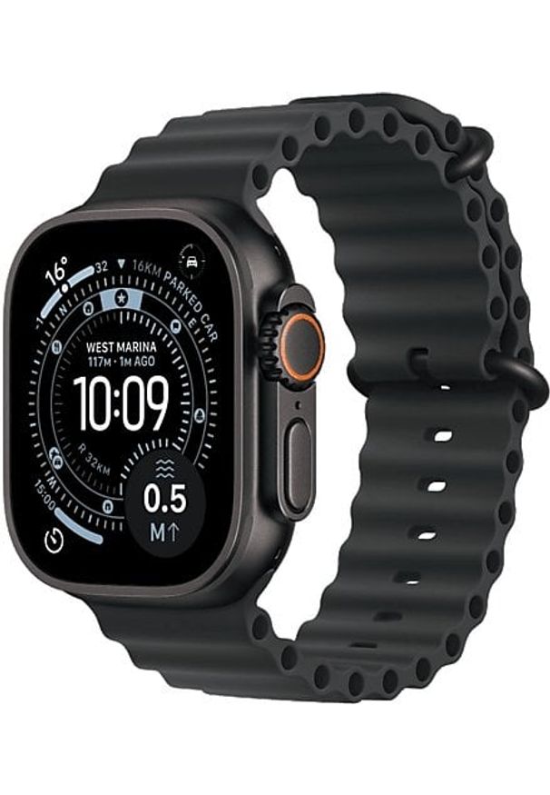 APPLE - Apple Watch Ultra 3 GPS + Cellular 49mm Black Titanium Case with Black Ocean Band