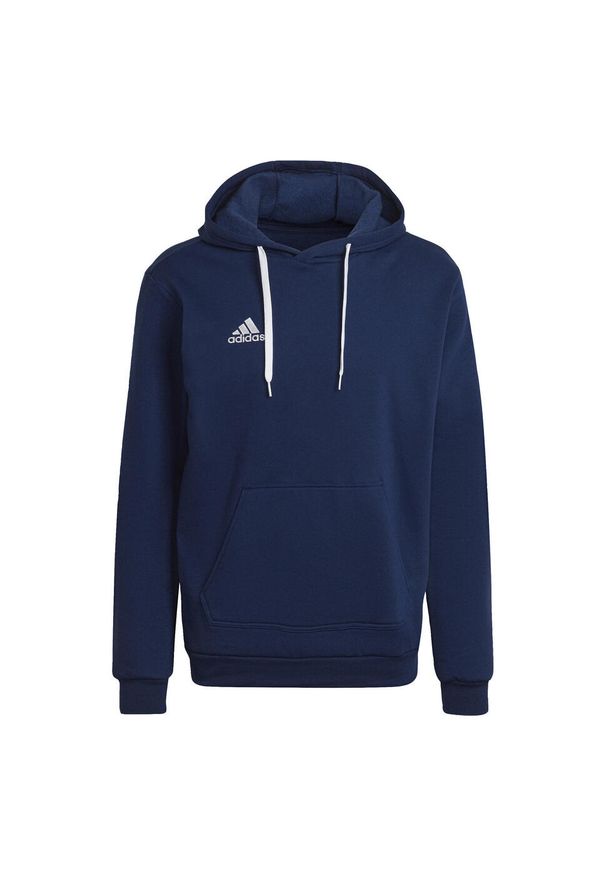 Bluza do piłki nożnej męska Adidas Entrada 22. Kolor: niebieski. Materiał: bawełna, poliester. Sport: piłka nożna