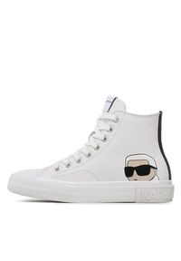 Karl Lagerfeld - KARL LAGERFELD Trampki KL60355N Biały. Kolor: biały. Materiał: skóra #5