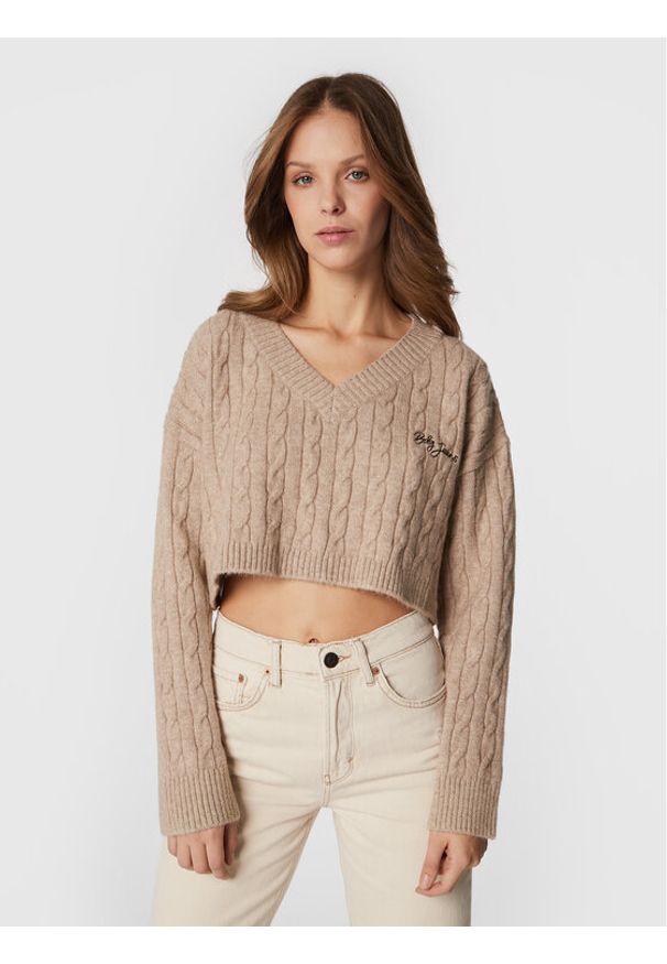 BDG Urban Outfitters Sweter 75438085 Beżowy Regular Fit. Kolor: beżowy. Materiał: syntetyk