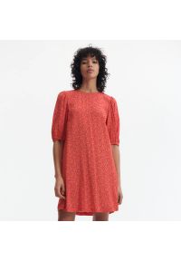 Reserved - Sukienka z wiskozy - Czerwony. Kolor: czerwony. Materiał: wiskoza