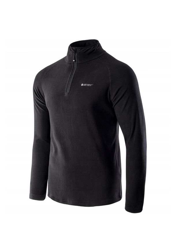 Bluza polarowa dla mężczyzn Hi-tec Dilaso. Kolor: czarny. Materiał: polar. Sport: turystyka piesza