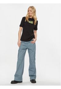 Calvin Klein Jeans T-Shirt Illuminated Box Logo Slim Tee J20J222898 Czarny Slim Fit. Kolor: czarny. Materiał: bawełna #5