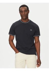 Liu Jo T-Shirt QA5161 J4933 Granatowy Regular Fit. Kolor: niebieski. Materiał: jedwab, bawełna