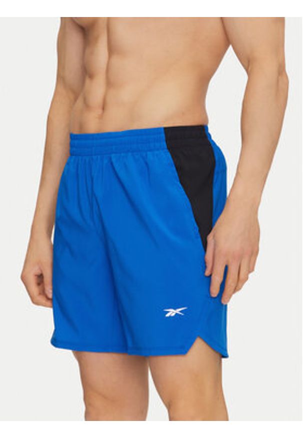 Reebok Szorty sportowe 112634 Niebieski Regular Fit. Kolor: niebieski. Materiał: syntetyk