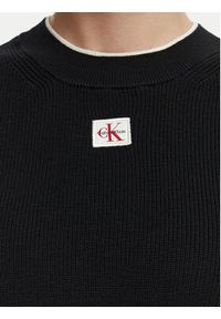 Calvin Klein Jeans Sweter LV047G309G Czarny Regular Fit. Kolor: czarny. Materiał: bawełna #4