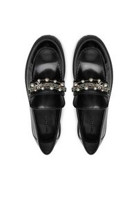 Tory Burch Lordsy Embellished Classic Lug Loafer 165828 Czarny. Kolor: czarny. Materiał: skóra #4