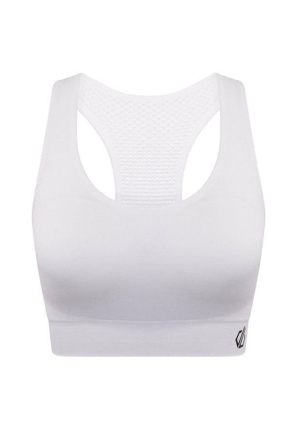 DARE 2B - Don't Sweat It damski sportowy stanik. Kolor: biały. Materiał: elastan, poliamid. Sport: fitness