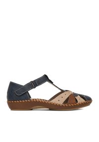 Rieker Sandały CEO-M1655-14 Granatowy. Kolor: niebieski. Materiał: skóra #1