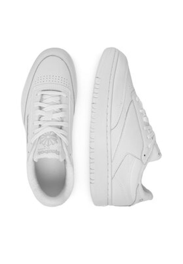 Reebok Sneakersy EO-CLUB C DOUBLE 100006321 Biały. Kolor: biały. Materiał: skóra. Model: Reebok Club