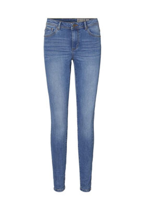 Vero Moda Jeansy Tanya 10222531 Granatowy Skinny Fit. Kolor: niebieski