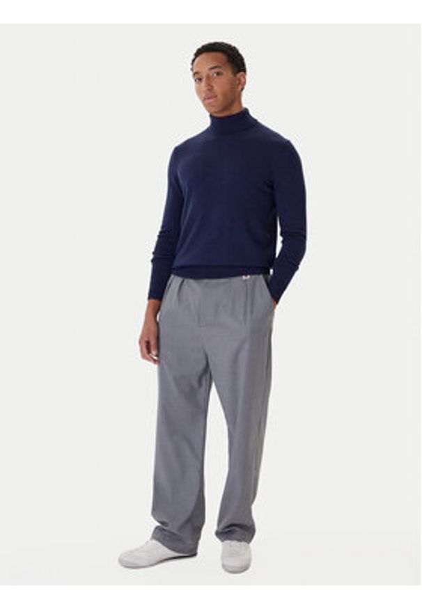 Robe di Kappa Golf 6005650 830 Granatowy Regular Fit. Typ kołnierza: golf. Kolor: niebieski. Materiał: wełna