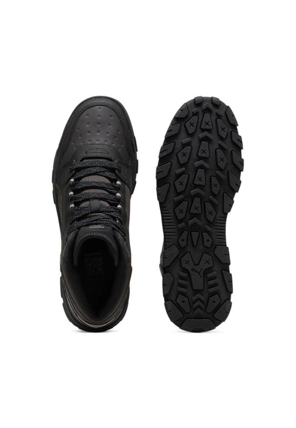 Sneakersy męskie Puma Rebound Abrupt Open Road II wysokie za kostkę (397469-01). Wysokość cholewki: za kostkę. Kolor: czarny. Materiał: skóra ekologiczna, guma. Szerokość cholewki: normalna. Wzór: gładki. Sport: turystyka piesza