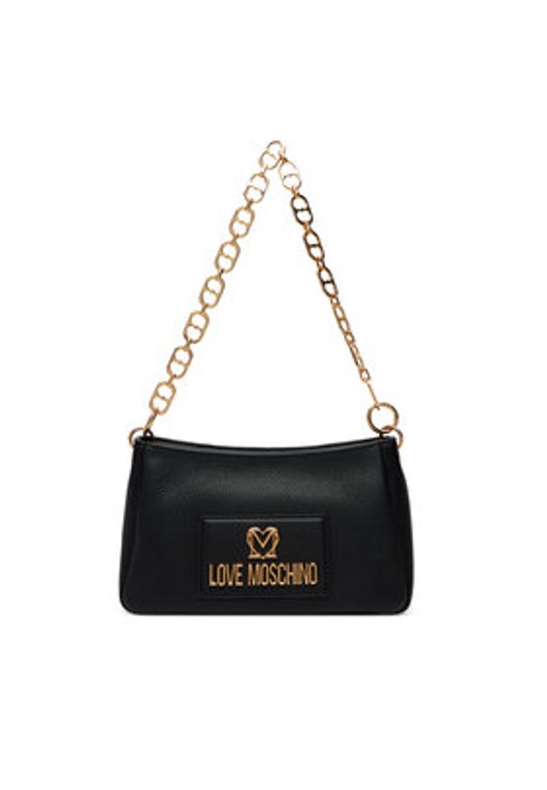 Love Moschino - LOVE MOSCHINO Torebka JC4167PP1OL1200A Czarny. Kolor: czarny. Materiał: skórzane