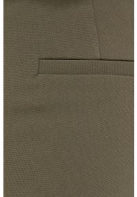 BARDOT - Bardot Spodnie damskie kolor zielony proste high waist. Stan: podwyższony. Kolor: zielony #3