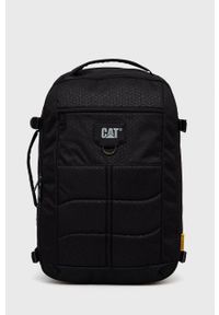 CATerpillar - Caterpillar plecak kolor czarny duży. Kolor: czarny