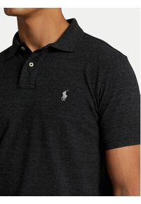 Polo Ralph Lauren Polo 710680784011 Czarny Custom Slim Fit. Typ kołnierza: polo. Kolor: czarny. Materiał: bawełna #3