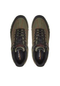 skechers - Skechers Półbuty Summits At 237620 Khaki. Kolor: brązowy. Materiał: skóra #5