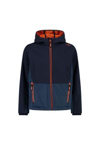 Kurtka dziecięca turystyczna CMP 34A3254. Kolor: niebieski. Materiał: softshell. Styl: sportowy #1