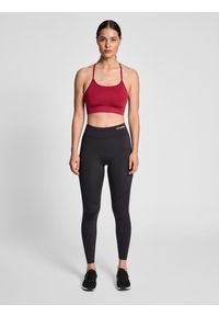 Damski bezszwowy biustonosz sportowy Hummel Tiffy. Kolor: czerwony. Materiał: materiał. Sport: fitness