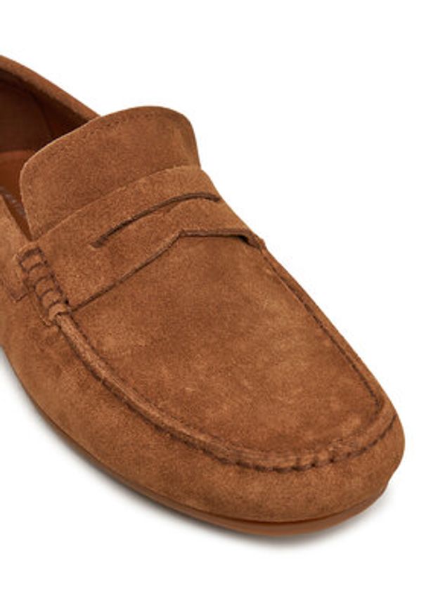 TOMMY HILFIGER - Tommy Hilfiger Mokasyny Casual Hilfiger Suede Driver FM0FM04998 Brązowy. Okazja: na co dzień. Kolor: brązowy. Materiał: zamsz, skóra. Styl: casual