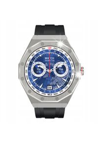 KIANO - Smartwatch Kiano Smartwatch Kiano Watch Elegance Wodoodporny AMOLED 1.45 Black srebrny. Rodzaj zegarka: smartwatch. Kolor: srebrny #1