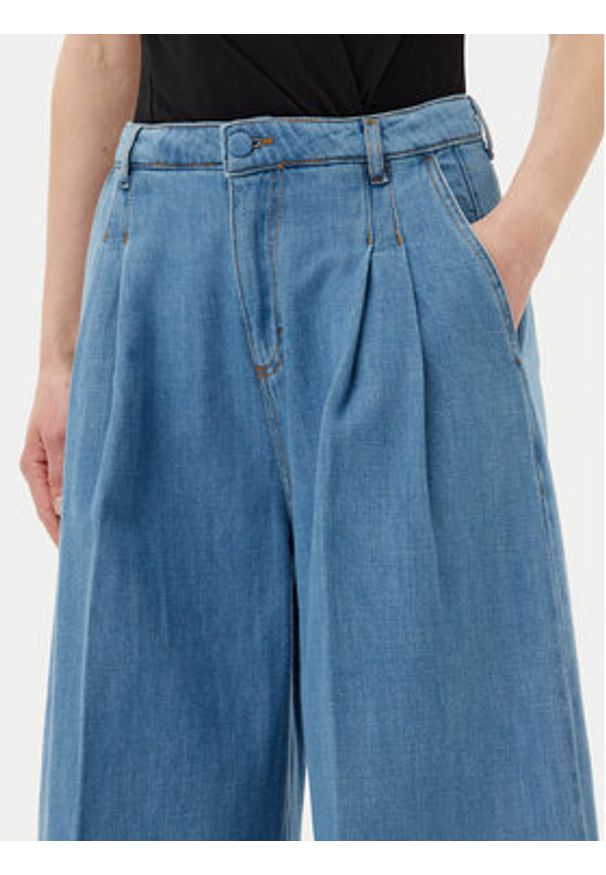 Silvian Heach Jeansy Ignate GPP25392JE Niebieski Wide Leg. Kolor: niebieski