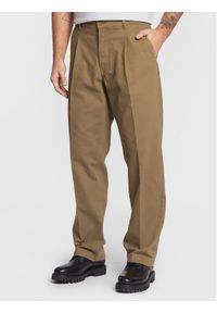 Woodbird Spodnie materiałowe Ben Worker 2246-201 Brązowy Loose Fit. Kolor: brązowy. Materiał: materiał, bawełna #1
