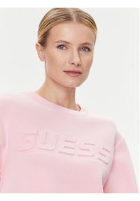 Guess Bluza Cindra V3BQ15 K7UW2 Różowy Regular Fit. Kolor: różowy. Materiał: wiskoza #4