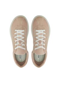 ecco - ECCO Sneakersy Soft Zero W 22025359071 Różowy. Kolor: różowy. Materiał: skóra