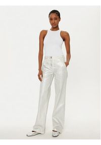 MAX&Co. Jeansy Basilio 2516131021200 Srebrny Wide Leg. Kolor: srebrny