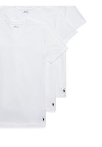 Polo Ralph Lauren Komplet 3 t-shirtów 714936903001 Biały Slim Fit. Typ kołnierza: polo. Kolor: biały. Materiał: bawełna #3